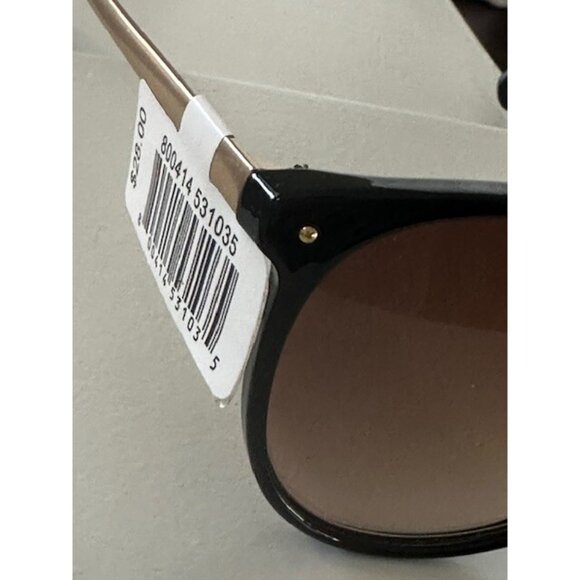 HARPER + ROE Rx’able Sunglasses Shiny Black HR1008 52-20-147 Brown Lenses NWT - Picture 3 of 11